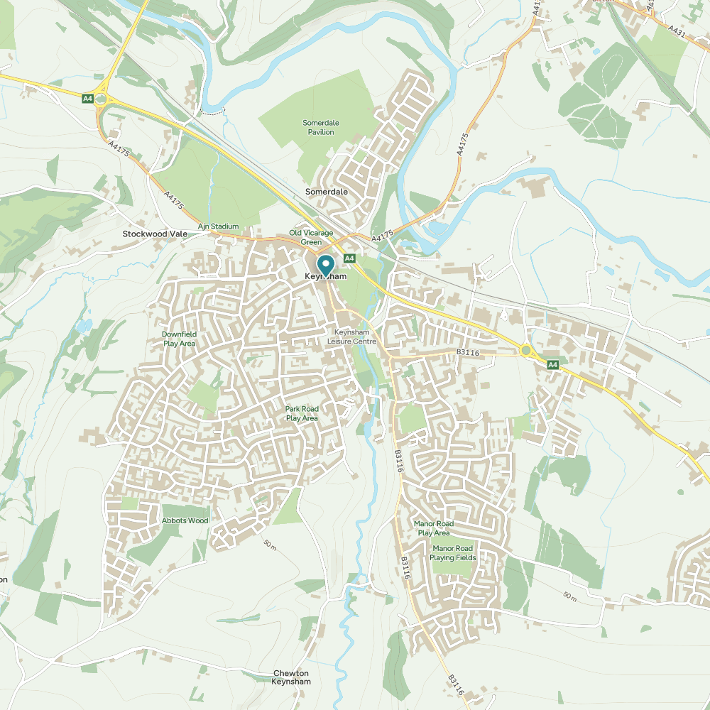 Map of Keynsham